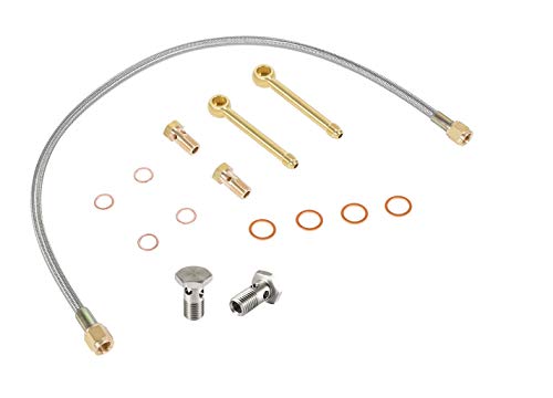 Fuel Line Crossover Kit with Fuel Banjo Bolt for 2003-2010 Ford Powerstroke 6.0L & Navistar VT365