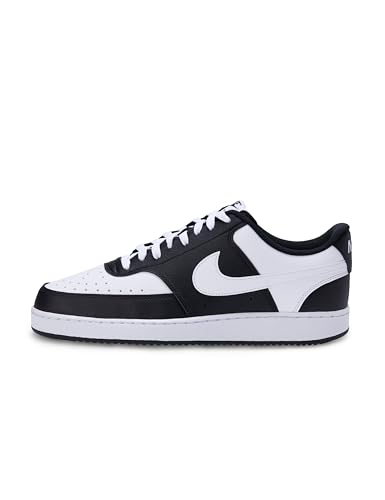 Nike Homme Court Vision LO Sneaker, Black/White, 41 EU