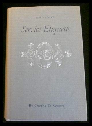 Service etiquette 0870216244 Book Cover