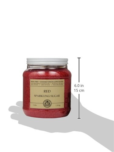 India Tree Holiday Red Sparkling Sugar, 3.4 lb (Pack of 2) - Thumbnail 3