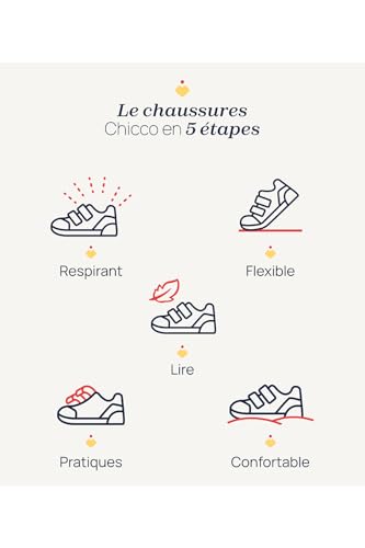 Baskets avec lumières Chicco à double scratch pour l'école