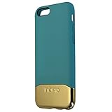 iPhone 6S Case, Incipio Edge Chrome Case [Hard Shell][Shock Absorbing] Cover fits Both Apple iPhone 6, iPhone 6S - Teal/Gold