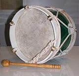 Timbal niño Timbal infantil 10\" con maza. Parche de piel natural. 25 cm.