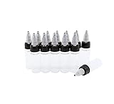 HuoHuo Hard Plastic Extruded Liquid Bottle, PET Plastic, 13 Pcs 0.5 oz, Laboratory & Tattoo Ink Bottle (15ml)