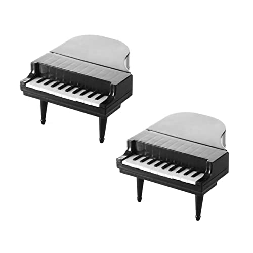 BEBEMOKO Reusable Plastic Forks 2 Sets Cake Fruit Forks Mini Size Piano Keyboard Shape Party Supplies for Boys and Girls