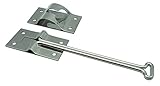 Dsnaduo Polished STAINLESS STEEL 6 Inches T Style Entry Door Latch Catch Holder for RV Camper Trailer Cargo, Entry Door hardware (1 PACK)