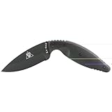 Ka-Bar 1482 Large TDI Law Enforcement Knife, Black, Molle Straps Straight Edge