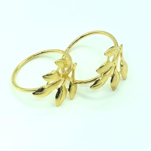 URPIZY Metall Serviettenringe 12 Stück, handgefertigte Halter in elegantem Design für Hochzeiten, Partys und tägliche Nutzung, geeignet für Verschiedene Serviettenfarben,...