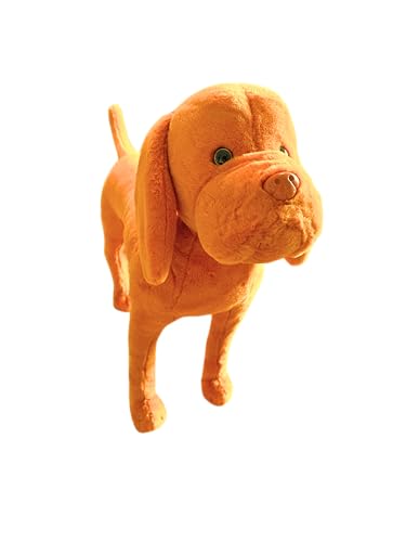 Extra Large Hungarian Vizsla Soft Toy, Realistic Plush Dog, 18 inches Standing Stuffed Animal