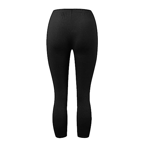 Women's Modal Bottoming Pants Summer Seven Pants Skinny Elastic Outside Wear Tight Cropped Tapered Trousers3