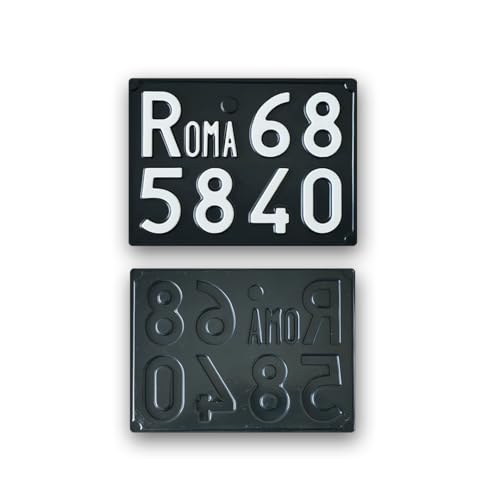ACCESSORI AUTO PER APPASSIONATI E COLLEZIONISTI: Targhe auto perfette per valorizzare la tua auto con dettagli esclusivi, ideale per collezionisti e appassionati di guida e stile. Perfetta come accessorio decorativo, non omologata per uso su strada