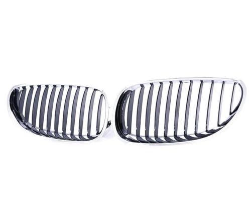 Parrilla delantera premium cromada y negra brillante para BMW Serie 5 M5 E60 E61
