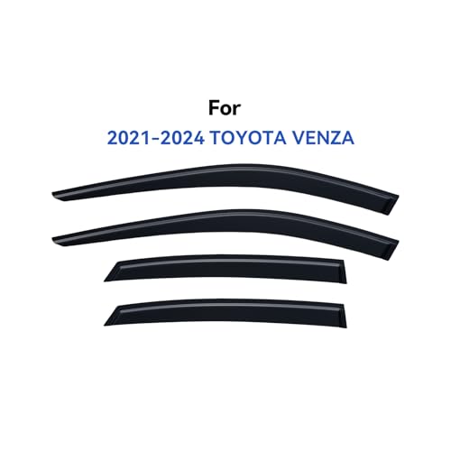 Image of Window Visors Rain Guards for 2021 2022 2023 2024 Toyota Venza, Out-Channel Window Vent Wind Deflectors Visors Shades for 21 22 23 24 Venza LE Nightshade Limited
