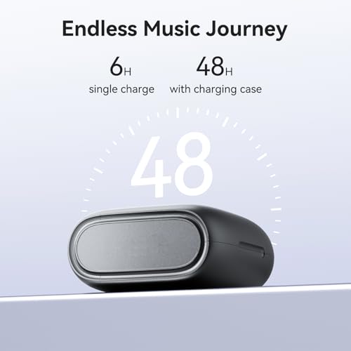 NE23 KI Kopfhörer Übersetzer, 3-in-1 Bluetooth 6.0 Echtzeit Sprachübersetzer Kopfhörer 135 Sprachen mit App 48 Std, 6 Übersetzungsmodi Echtzeit Übersetzer Ohrhörer für Lernen&Reisen&Business,Schwarz