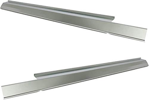 ECOTRIC Slip-on Rocker Panel Silver Compatible With 2008 2009 2010 2011 Focus 4 door PAIR