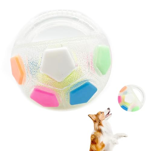 Calming Ball with Handle,Pet Dog Football Shape Toy,Interactive Ball for Dogs Playing,Water Play,Training & Outdoor Games,Floating Fetch Balls for Anxiety Relief in Small Medium Large Dogs​