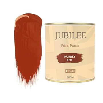 Guild Lane Jubilee Furniture Paint – Upcycle & Transform Wood, Metal & Glass – Soft Sheen Finish for Indoor & Outdoor – Durable & Easy to Apply Multi-Surface Paint (Murrey Red, 500ml)