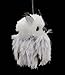 Kurt Adler 5.1in Silver Hanging Owl Christmas Ornament,Acrylic, 2 Assorted