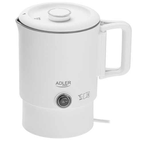 Bouilloire électrique 0,8L Adler ad_1388w blanche compacte - 4
