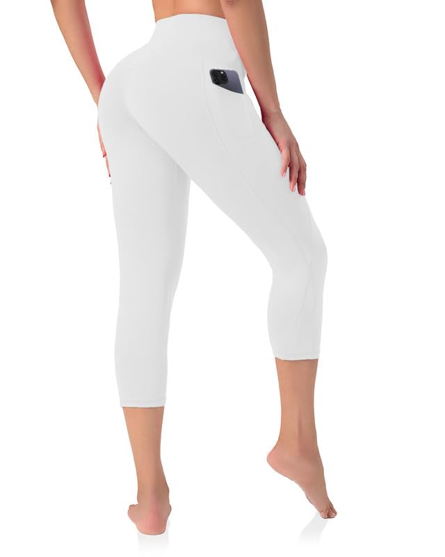 HLRLeggings with Pockets for Women - Yoga Pants Workout Leggings High Waisted & Tummy Control Compression Legging