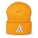 Hogue WS LLC Algorand Cryptocurrency Logo Hat (Embroidered Cuffed Beanie) ALGO Gold