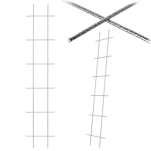 KADAX - Malla de metal para jardín, balcón y terraza - Tutor para plantas trepadoras de acero, ayuda a la escalada, celosía para rosas (30 x 150 cm)