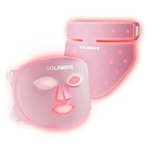 Solawave Light Therapy Face Mask & Neck and Chest Mask| Red, Deep Red, Near Infrared & Amber LED Lights