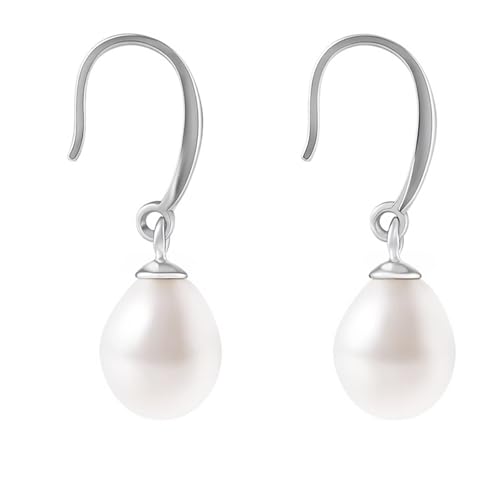 Pendientes de plata de ley 925 con perla para mujer el regalo de aniversario perfecto