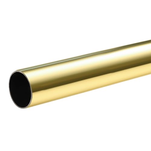 Image of FAPBADRI Curtain Rod /Pipe Heavy Quality Stainless Steel for Home /office door, window, shower, 1 inch diameter (25mm), Color - Gold, Length - 60 inches (5 feet), 3 Pipes