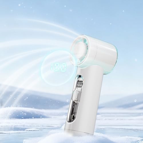 Ventilateur portable USB rechargeable 5 vitesses et écran LED