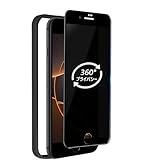Mankera 360度 覗き見防止フィルム iPhone SE2/SE3 用 全面保護 強化ガラス 超薄 0.25mm アイフォンせ2 / せ3 指紋防止 眩光低減 いPhone se2/se3 360° 全方向 プライバシー保護 【特別3点セット】 貼り位置ガイド枠 + クリーニングキット+付き 衝撃吸収 画面保護フィルム 上下左右 完全遮断