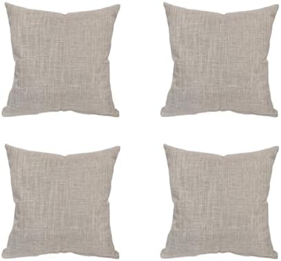 Kit 4 Capas de Almofada Linho Luxo Decorativa 45x45 para Sofá – C...