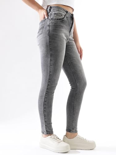 Image of High Star Women Washed Skinny fit Highrise Stretchable Jeans