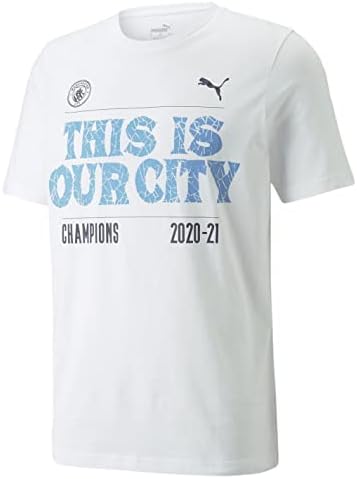 Puma Mens Manchester City FC Premier League Winners T Shirt