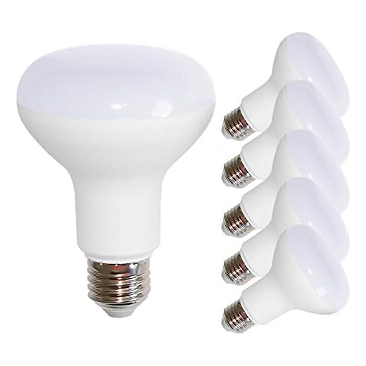 NCC-Licht 5 x LED Leuchtmittel Reflektor R80 8W = 60W E27 matt warmweiß 2700K flood 120°