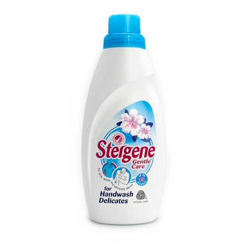 Stergene Gentle Care HANDWASH LIQUID | Fabric Care Detergent for Wool Silk & Delicate Clothes | Non-Bio Formula | Gentle Cleaning & Softness Protection | 500ml