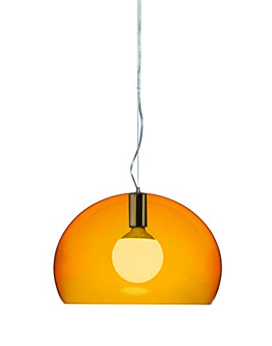 Kartell Small Fl/Y, Lampe à Suspension, Orange