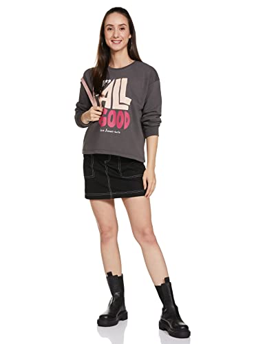 Image of Levi's Women Cotton Blend Crew Neck Sweatshirt