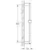 GROHE 27841000 Euphoria Cube 36 Shower Bar, Starlight Chrome