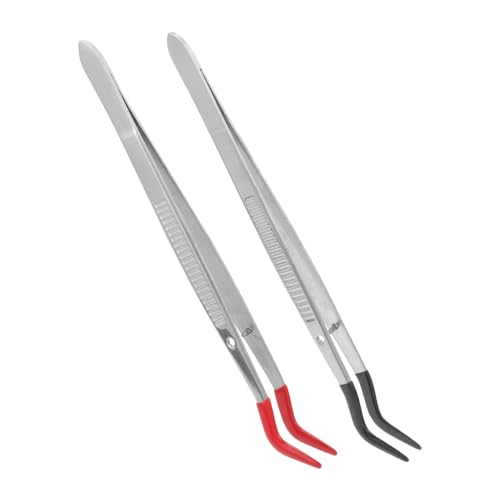 VILLCASE Tweezers Eyelash Tweezers for Crafting Jewelry Making and False Lash Application