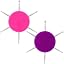 Purple, Pink, 2pcs