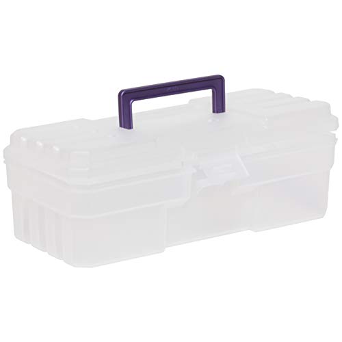 Akro-Mils 12-Inch Probox Plastic Art Supply, Hobby Or Craft Storage Tool Box, Clear, 09912Clpur, 12" Probox, Model:akr64950 #TOP2