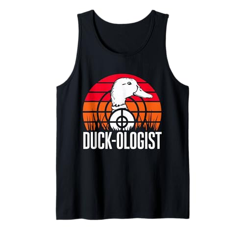 Duck-Ologist Funny Duck Dad Hunting Fathers Day Duck Hunter Tank Top