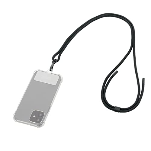 Tour de cou téléphone MOBILIS lanière universelle avec cordon noir réglable et détachable