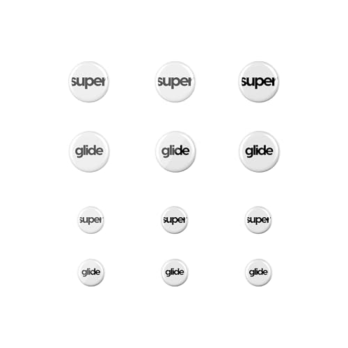 Superglide Glass Mouse Skates - Super Smooth Glide, Polished Round Edge, Super...