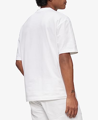 Calvin Klein Men's Relaxed Fit Monogram Logo Crewneck T-Shirt, Brilliant White, Medium #TOP1
