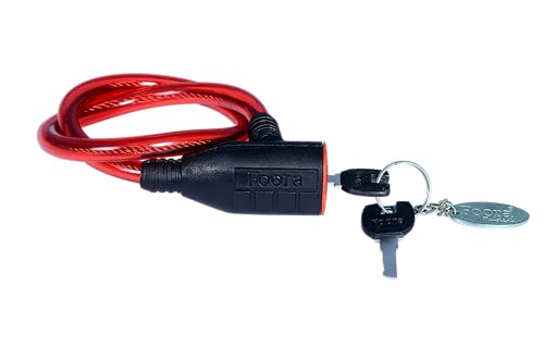 Foora Multipurpose Cable Lock 63.5 CM Length for Cycles, Bikes, Helmets or Scooters Assorted Colour | CL-03 | 2 Keys | 1 Lock (Pack of 1) (B0CXM3XBBX) Amazon Price History, Amazon Price Tracker