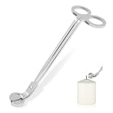 HMCEY Dochtschere für Kerzen,Dochtschneider Edelstahl,Kerzendocht Schere,Candle Snuffer,Docht Trimmer,Kerzenlöscher,Kerzenglocke,Flammenlöscher,Dochtlöscher Candle Extinguisher für Hause Party-Silber