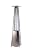 Fire Sense 60523 Pyramid Flame Patio Heater 40,000 BTU Outdoor Propane Heater Tower with Wheels - Stainless Steel