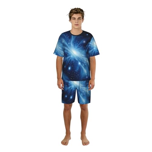 Pyjama galaxie homme idéal pour un week-end paresseux à la maison